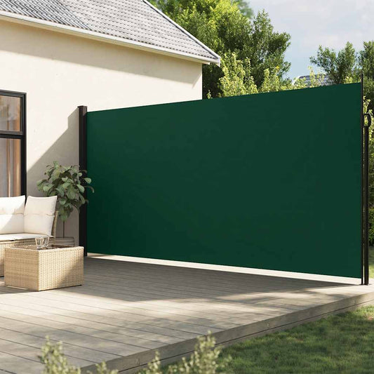 Tenda da Sole Laterale Retrattile Verde Scuro 200x300 cm | homemem39