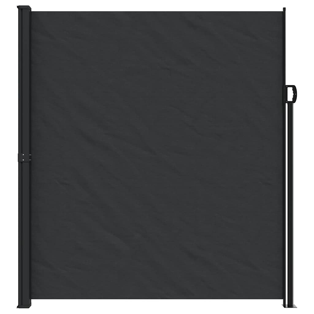 Tenda da Sole Laterale Retrattile Nera 220x300 cm | homemem39
