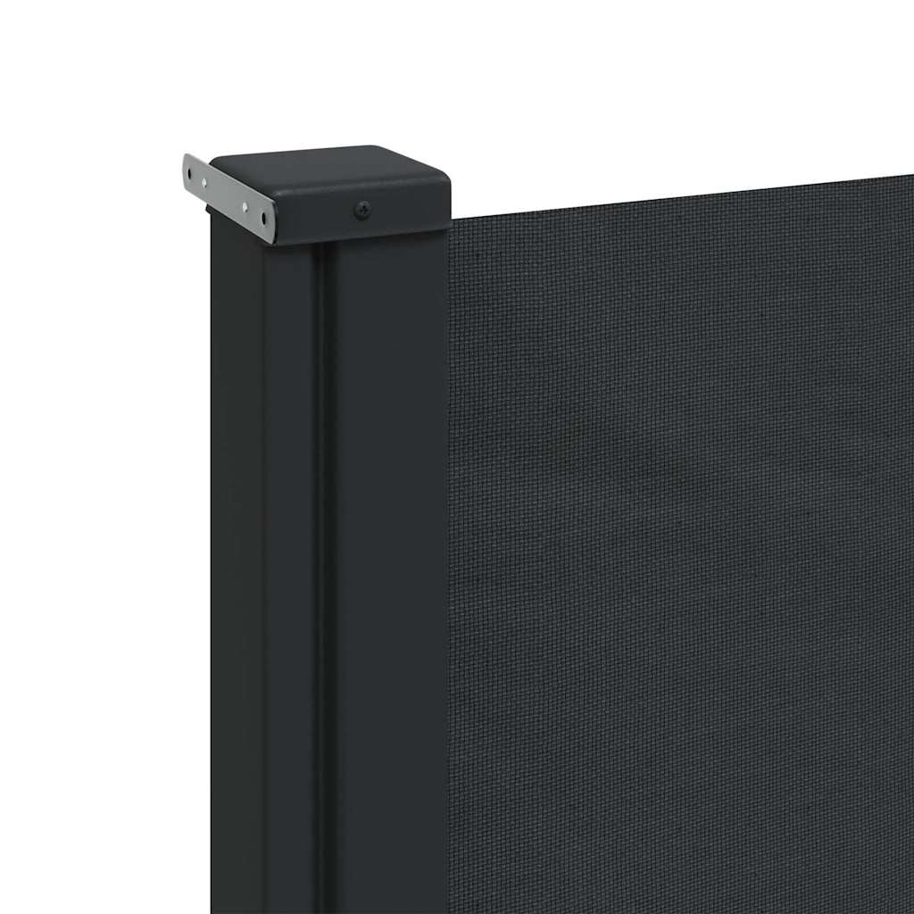 Tenda da Sole Laterale Retrattile Nera 220x300 cm | homemem39