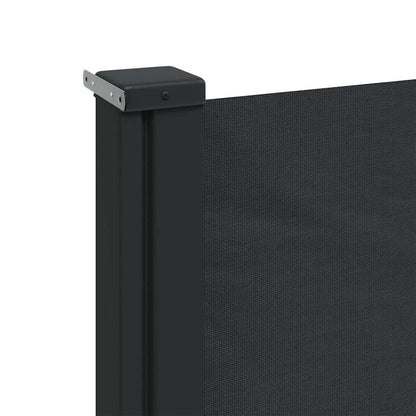 Tenda da Sole Laterale Retrattile Nera 220x300 cm | homemem39