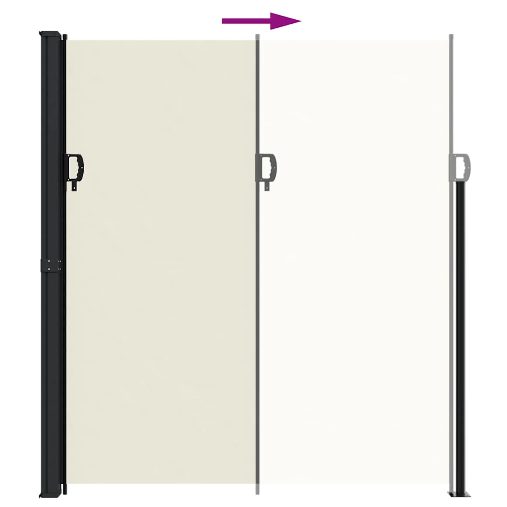Tenda da Sole Laterale Retrattile Crema 220x300 cm | homemem39