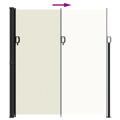 Tenda da Sole Laterale Retrattile Crema 220x300 cm | homemem39