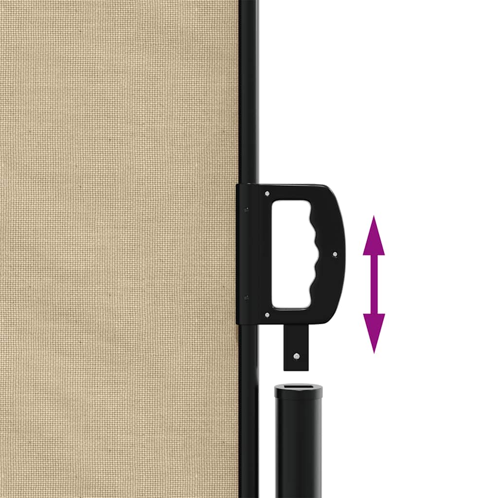 Tenda da Sole Laterale Retrattile Beige 220x300 cm | homemem39