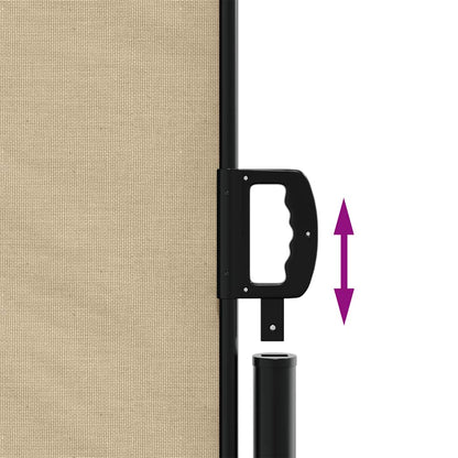 Tenda da Sole Laterale Retrattile Beige 220x300 cm | homemem39