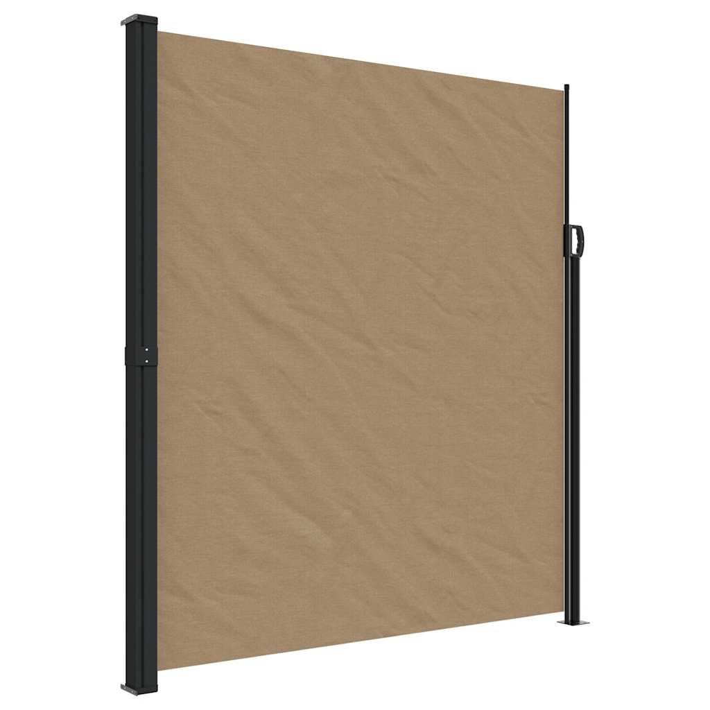 Tenda da Sole Laterale Retrattile Tortora 220x300 cm | homemem39