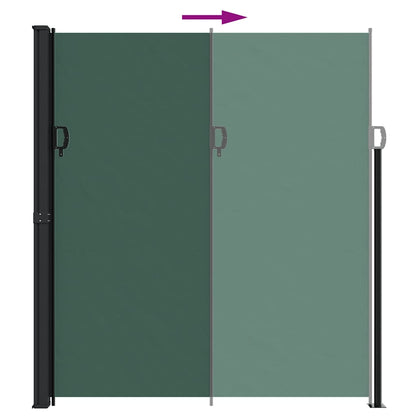 Tenda da Sole Laterale Retrattile Verde Scuro 220x300 cm | homemem39