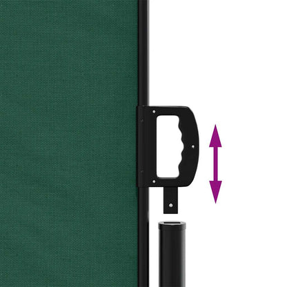 Tenda da Sole Laterale Retrattile Verde Scuro 220x300 cm | homemem39