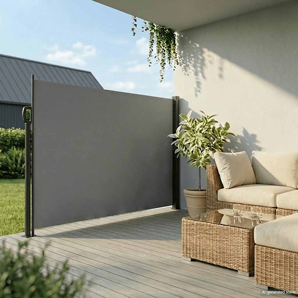 Tenda da sole laterale retrattile antracite 220x300 cm