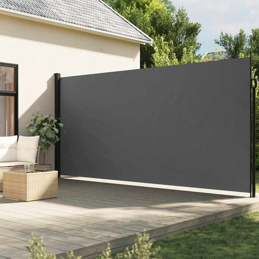 Tenda da sole laterale retrattile antracite 220x300 cm | homemem39