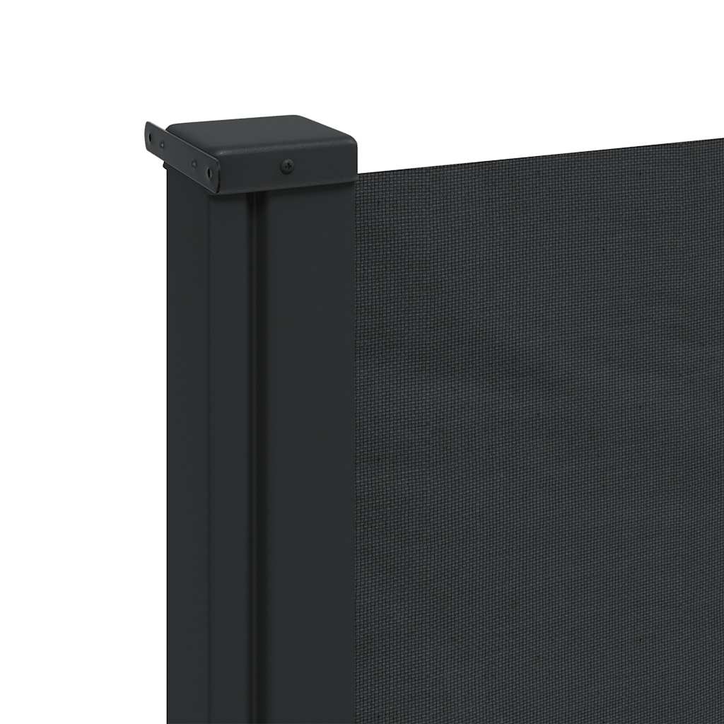 Tenda da Sole Laterale Retrattile Nera 100x500 cm | homemem39