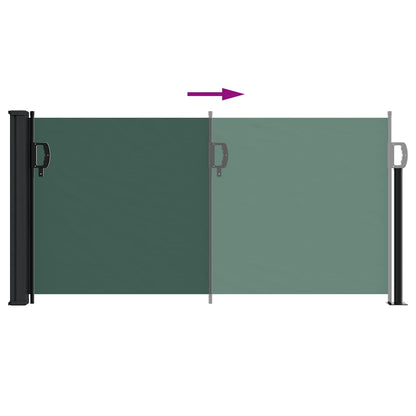 Tenda da Sole Laterale Retrattile Verde Scuro 100x500 cm | homemem39