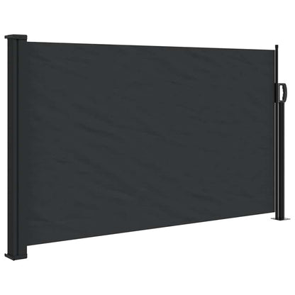 Tenda da Sole Laterale Retrattile Nera 120x500 cm | homemem39