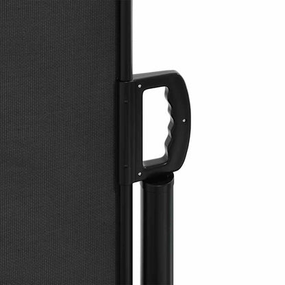 Tenda da Sole Laterale Retrattile Nera 120x500 cm | homemem39