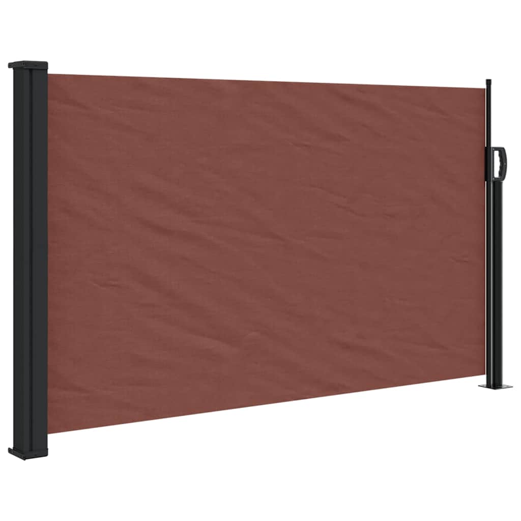 Tenda da Sole Laterale Retrattile Marrone 120x500 cm | homemem39