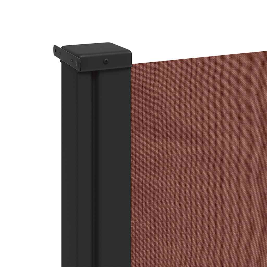 Tenda da Sole Laterale Retrattile Marrone 120x500 cm | homemem39