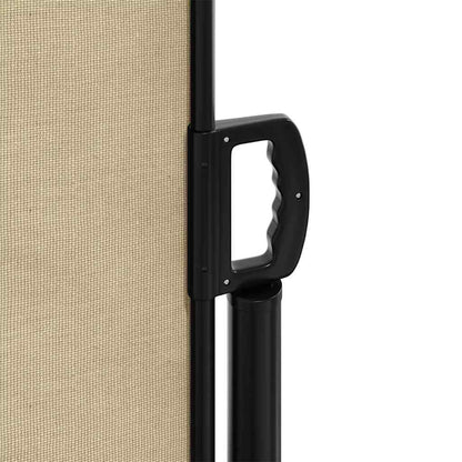 Tenda da Sole Laterale Retrattile Beige 120x500 cm