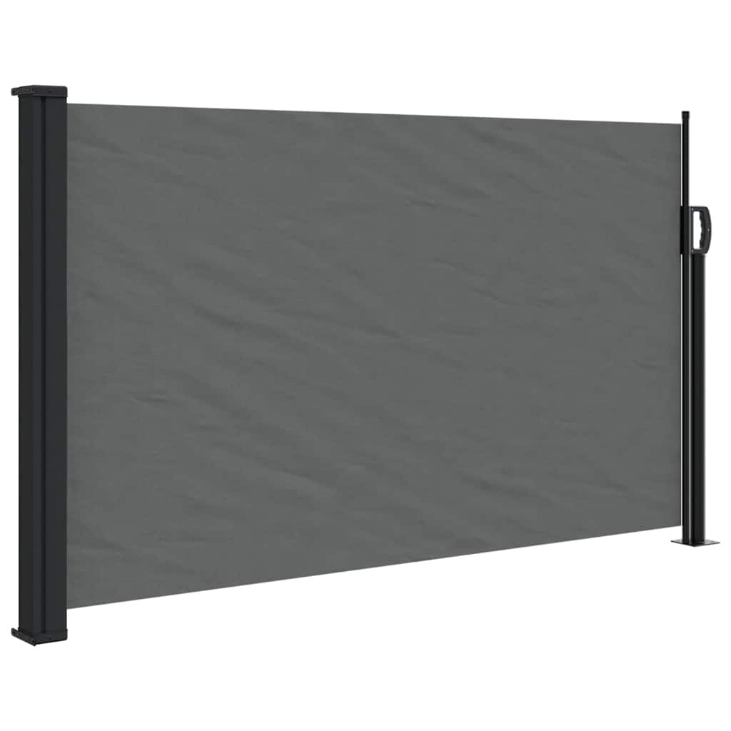 Tenda da sole laterale retrattile antracite 120x500 cm | homemem39