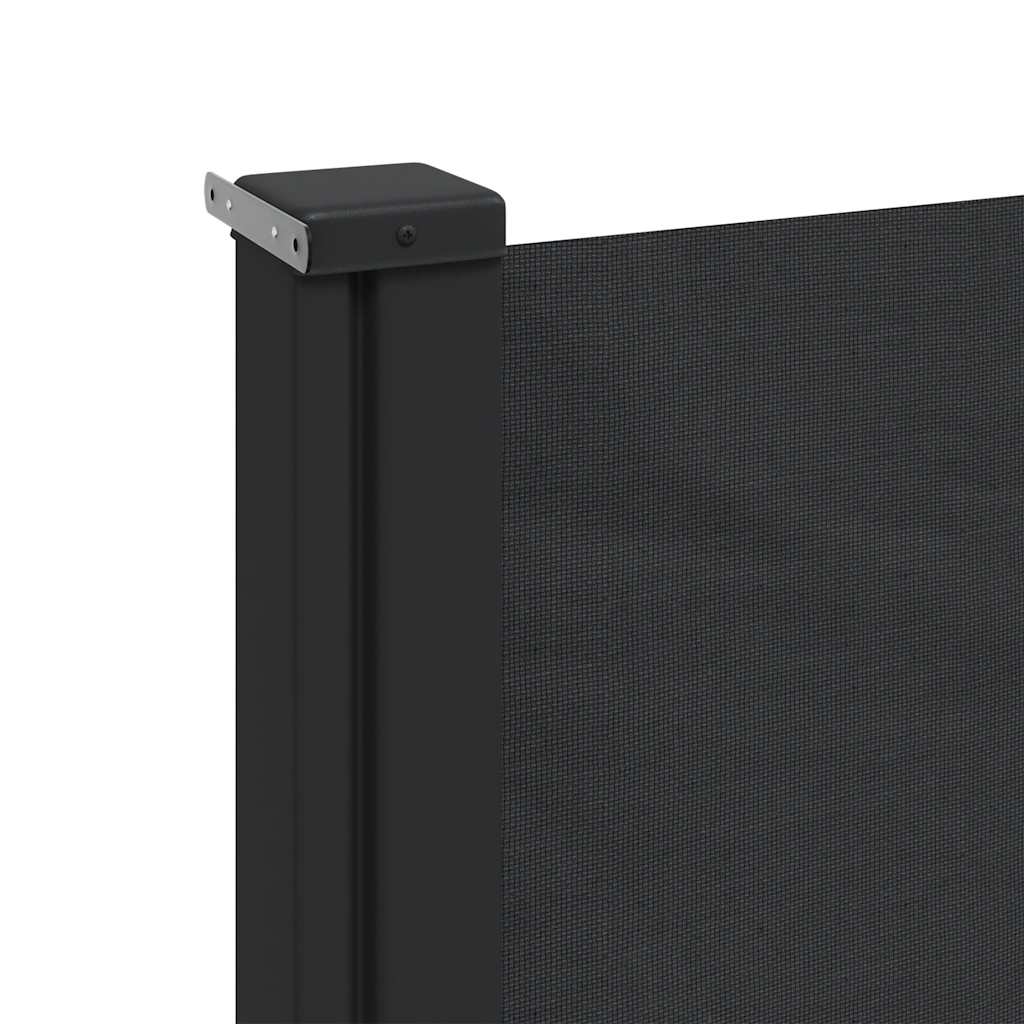 Tenda da Sole Laterale Retrattile Nera 140x500 cm | homemem39