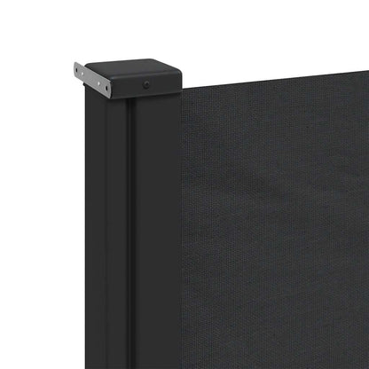Tenda da Sole Laterale Retrattile Nera 140x500 cm | homemem39