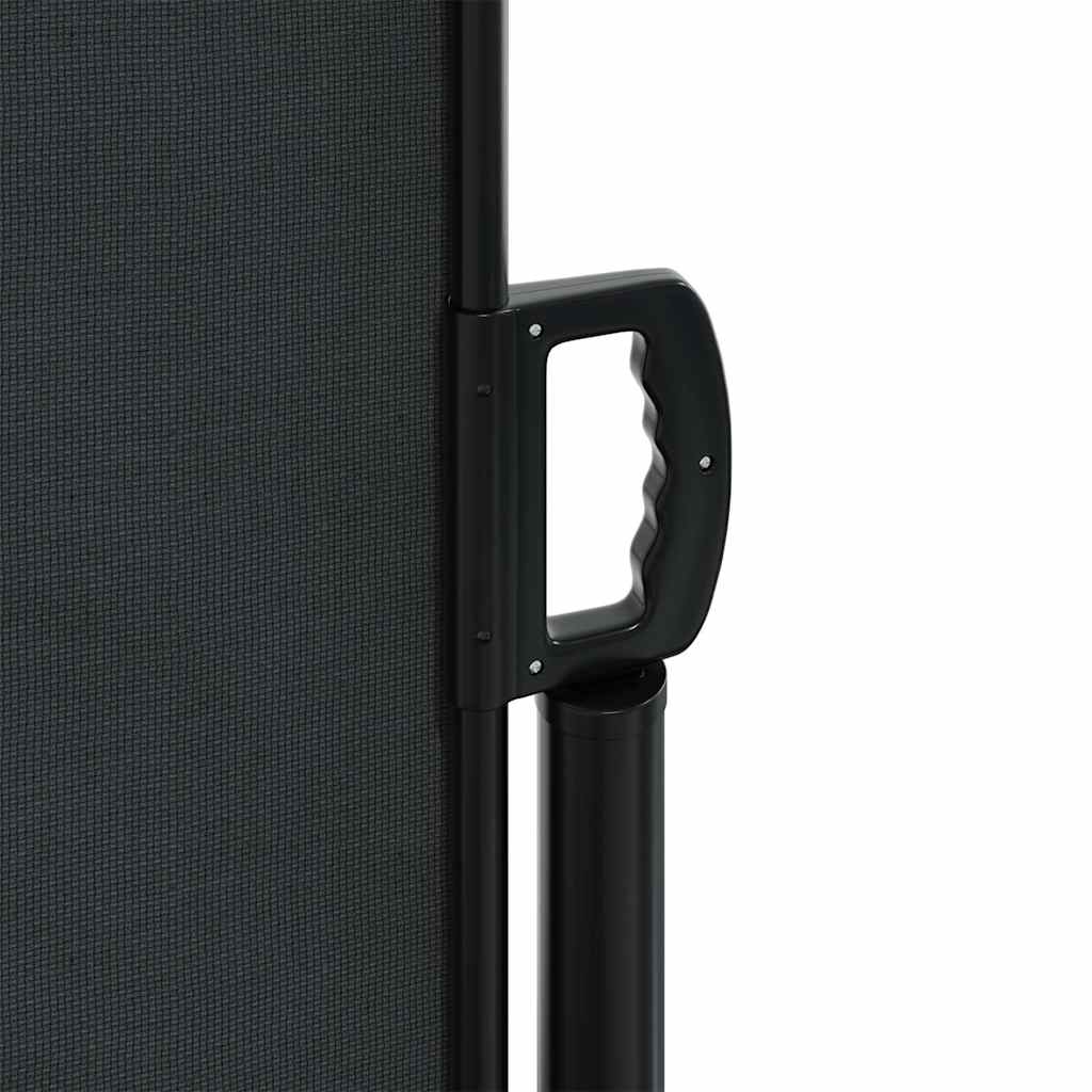 Tenda da Sole Laterale Retrattile Nera 140x500 cm | homemem39