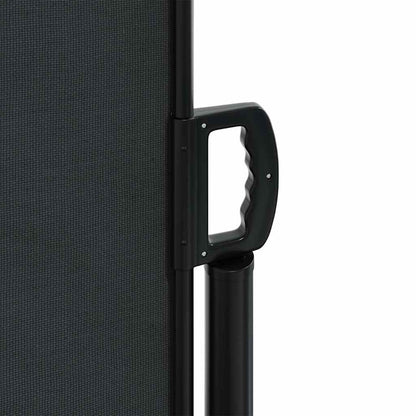 Tenda da Sole Laterale Retrattile Nera 140x500 cm | homemem39