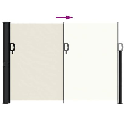 Tenda da Sole Laterale Retrattile Crema 140x500 cm | homemem39