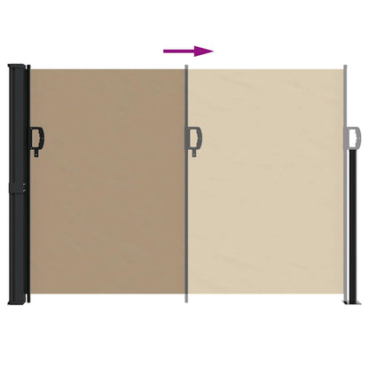 Tenda da Sole Laterale Retrattile Tortora 140x500 cm | homemem39