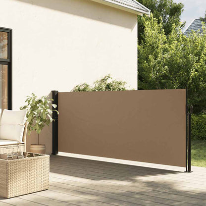Tenda da Sole Laterale Retrattile Tortora 140x500 cm | homemem39