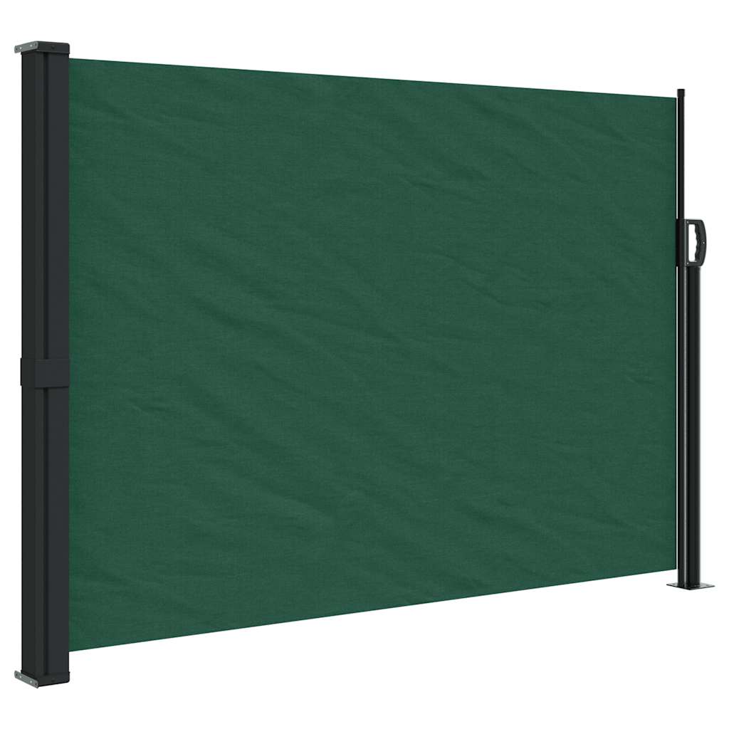 Tenda da Sole Laterale Retrattile Verde Scuro 140x500 cm | homemem39