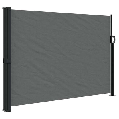 Tenda da sole laterale retrattile antracite 140x500 cm | homemem39
