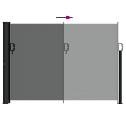 Tenda da sole laterale retrattile antracite 140x500 cm