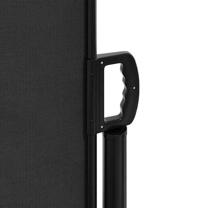 Tenda da Sole Laterale Retrattile Nera 160x500 cm | homemem39