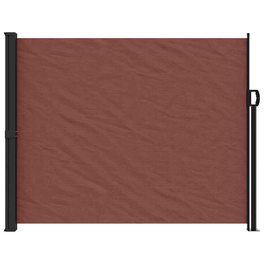 Tenda da Sole Laterale Retrattile Marrone 160x500 cm | homemem39