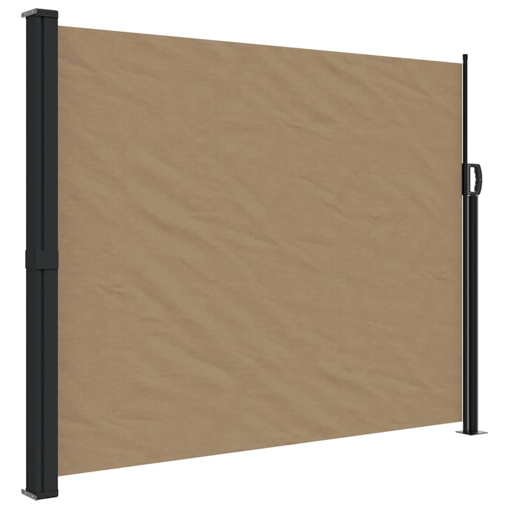 Tenda da Sole Laterale Retrattile Tortora 160x500 cm | homemem39