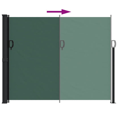 Tenda da Sole Laterale Retrattile Verde Scuro 160x500 cm | homemem39