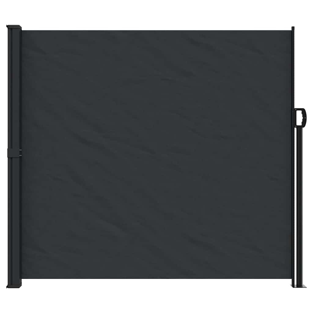 Tenda da Sole Laterale Retrattile Nera 180x500 cm | homemem39