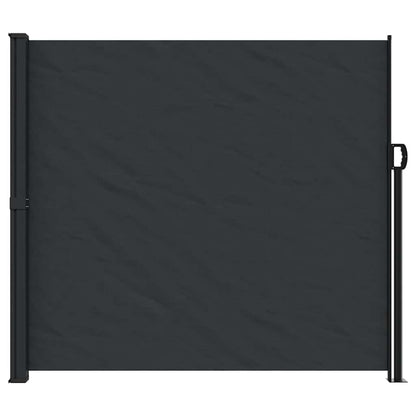 Tenda da Sole Laterale Retrattile Nera 180x500 cm | homemem39