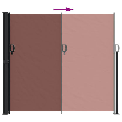 Tenda da Sole Laterale Retrattile Marrone 180x500 cm | homemem39