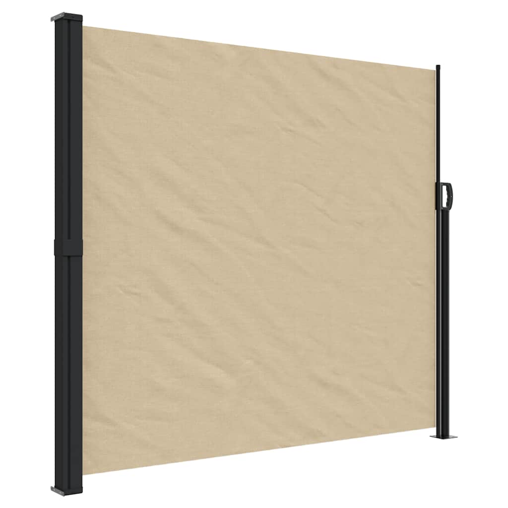 Tenda da Sole Laterale Retrattile Beige 180x500 cm | homemem39