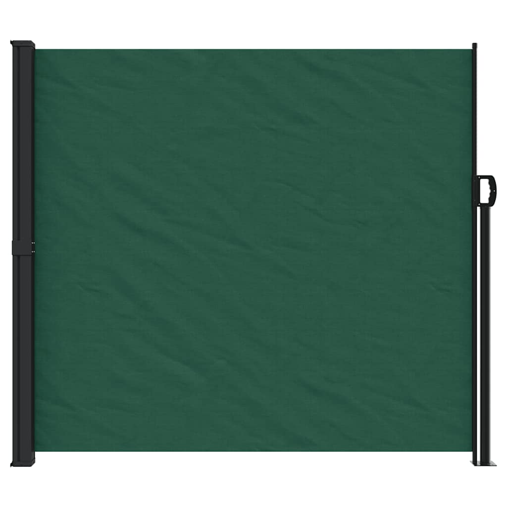 Tenda da Sole Laterale Retrattile Verde Scuro 180x500 cm | homemem39