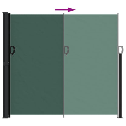 Tenda da Sole Laterale Retrattile Verde Scuro 180x500 cm | homemem39