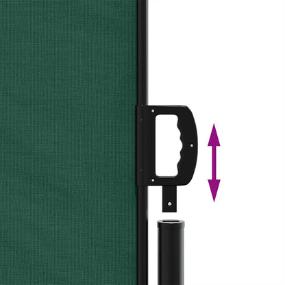 Tenda da Sole Laterale Retrattile Verde Scuro 180x500 cm | homemem39