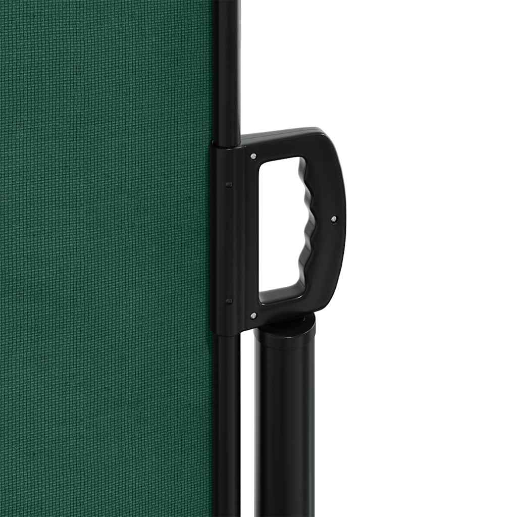 Tenda da Sole Laterale Retrattile Verde Scuro 180x500 cm | homemem39