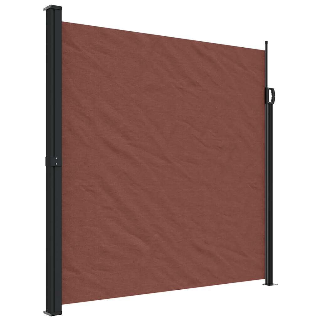 Tenda da Sole Laterale Retrattile Marrone 200x500 cm | homemem39