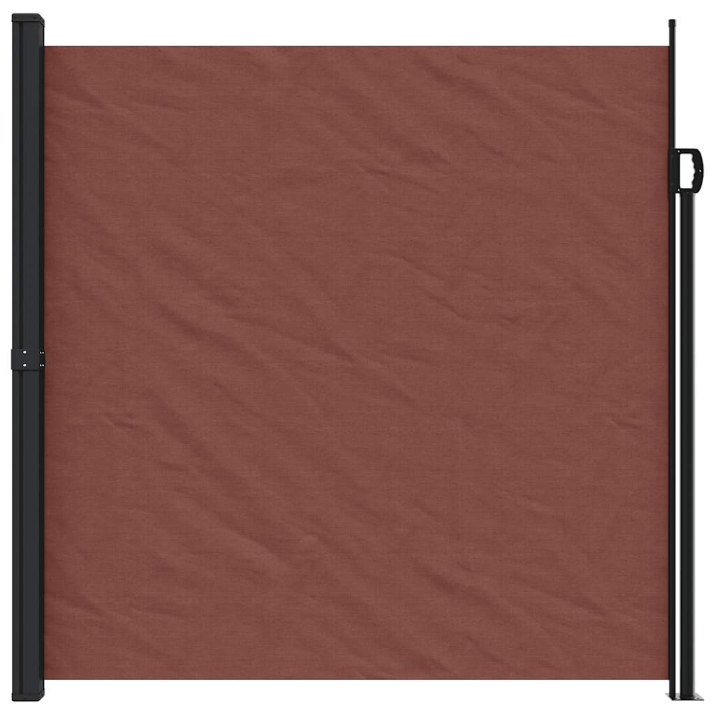 Tenda da Sole Laterale Retrattile Marrone 200x500 cm | homemem39
