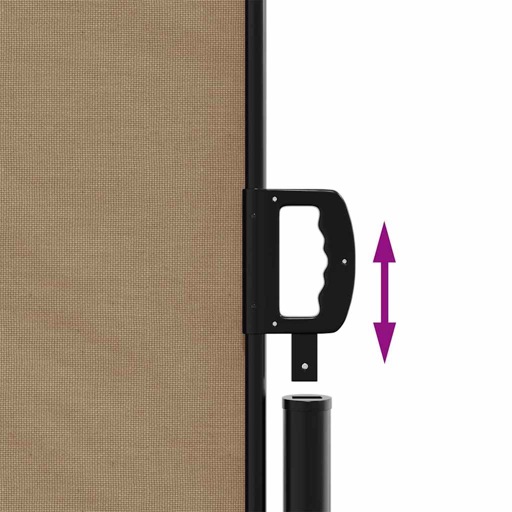 Tenda da Sole Laterale Retrattile Tortora 200x500 cm | homemem39