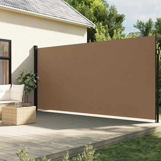 Tenda da Sole Laterale Retrattile Tortora 200x500 cm | homemem39