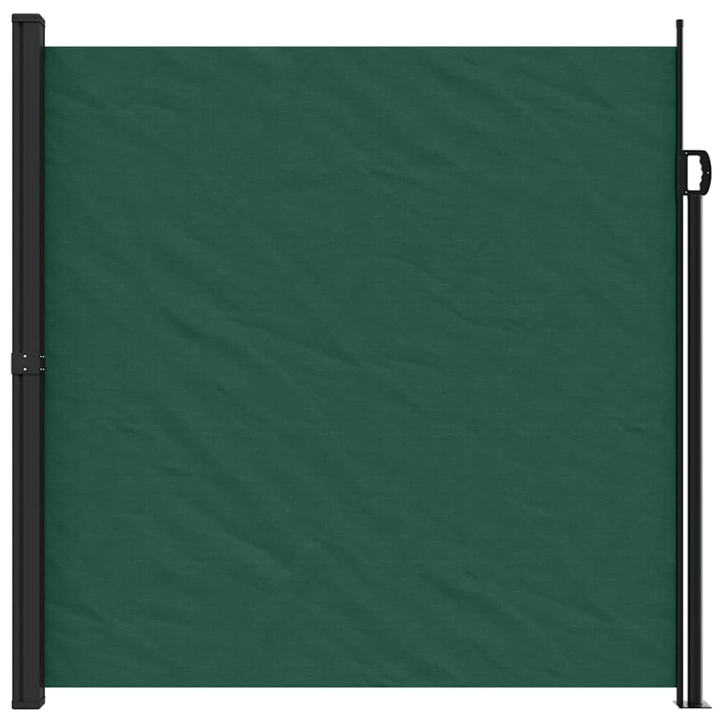 Tenda da Sole Laterale Retrattile Verde Scuro 200x500 cm | homemem39
