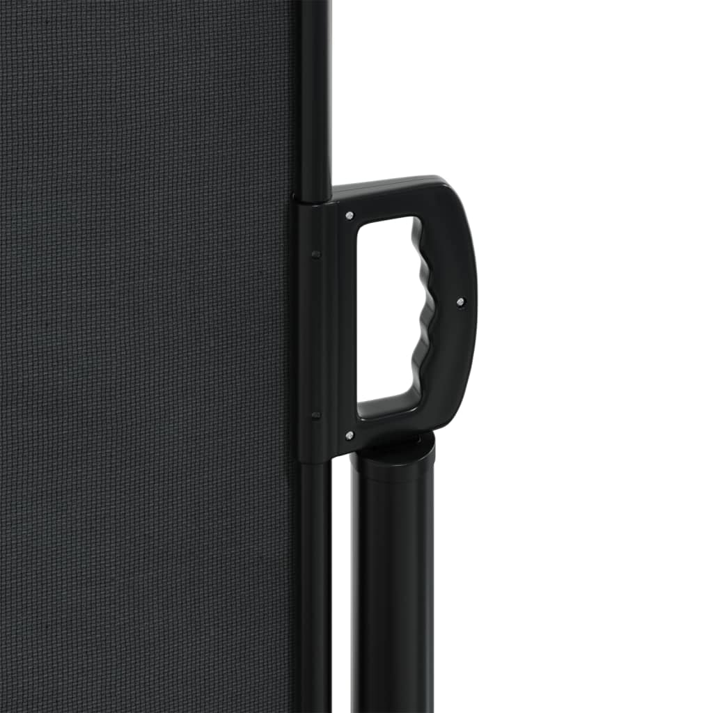 Tenda da Sole Laterale Retrattile Nera 140x600 cm | homemem39