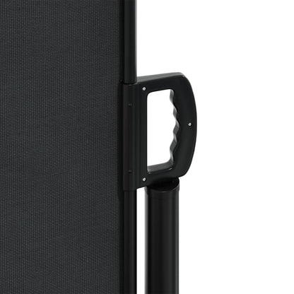 Tenda da Sole Laterale Retrattile Nera 140x600 cm | homemem39